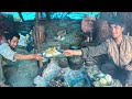 Mountain Jungle Life || Cooking & Eating Wild Chicken with Rice