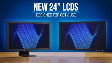 New 24" CCTV LCDs from Clinton Electronics — Designed for CCTV Use!