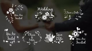 7 Wedding Ornaments With Flowers After Effects Templates