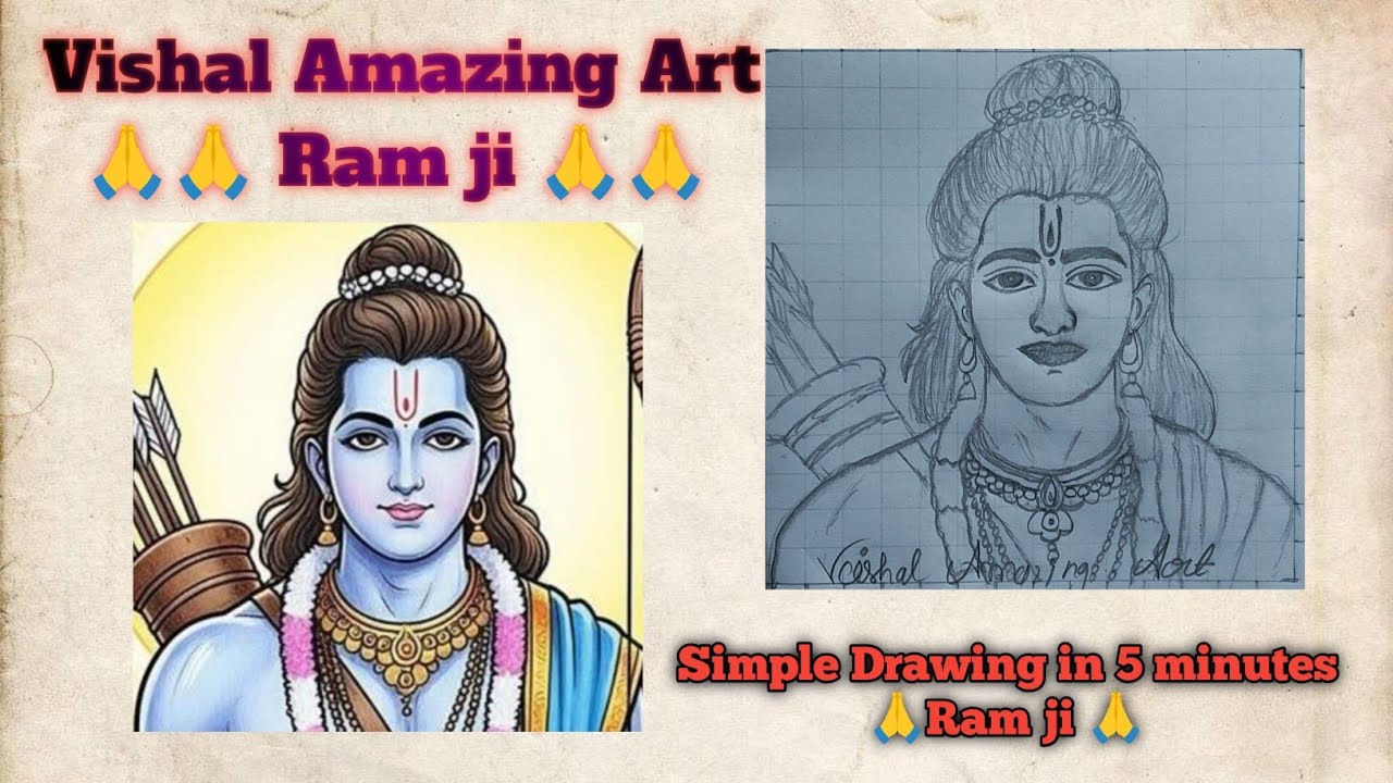 How to draw Ram ji Drawing 