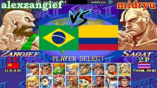 Super Street Fighter II X: Grand Master Challenge - alexzangief vs midryu