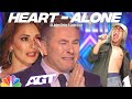 American 2023 all judges cry with golden voice singing heartalone song