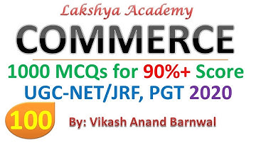 #100|| 1000 Commerce MCQs || Accountant, UGC-NET, PGT, CA, DSSSB, UKSSSC || Management Economics MCQ