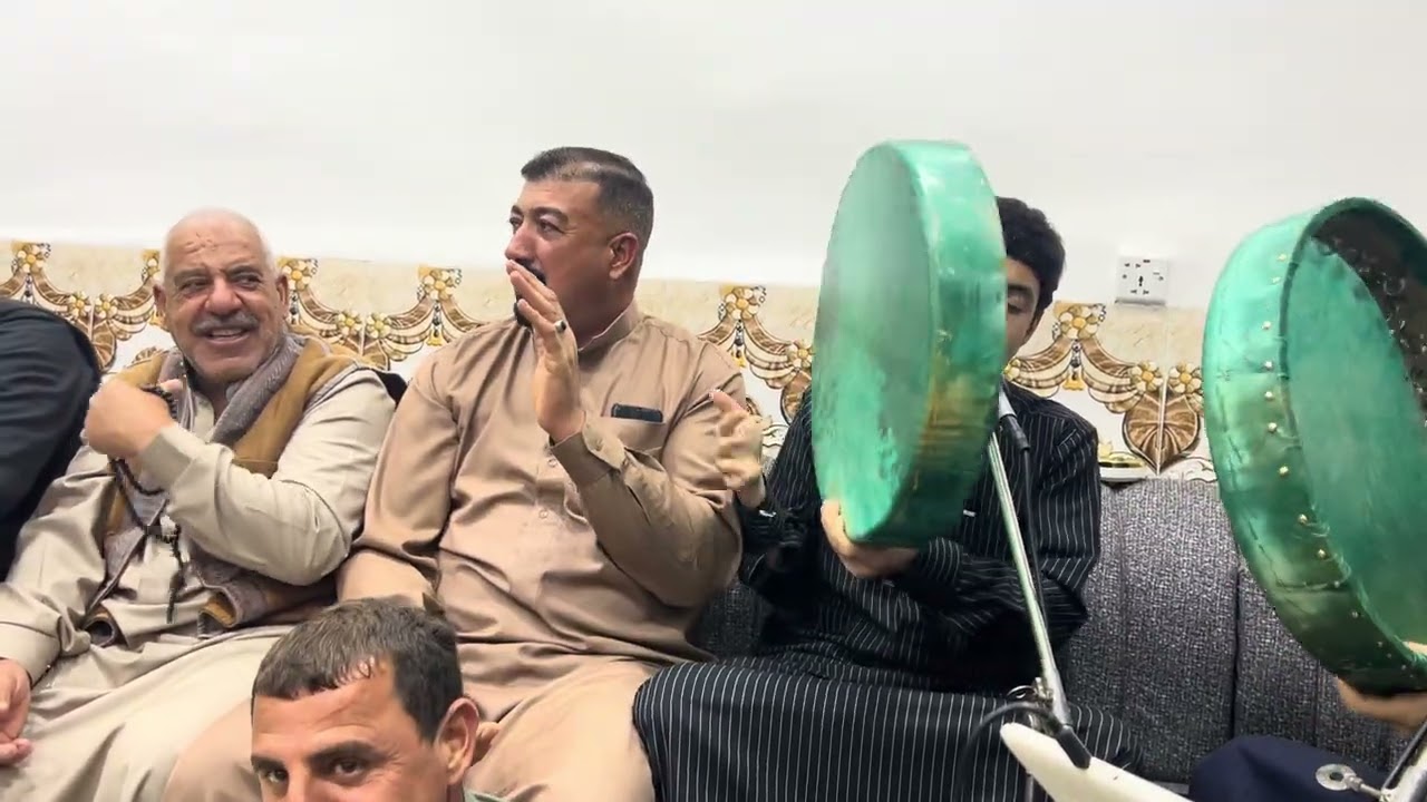 المداح سعد الشاماني المنقبة النبويه الشريفه في دار الاخ الحاج اياد سعيد الدسمة 