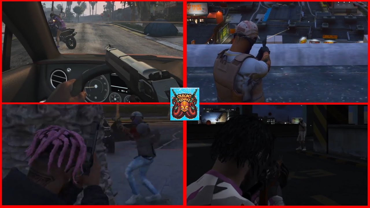 GG vs Ballas 6 v 7 Spray Fight (MULTI POV) WAR day 1