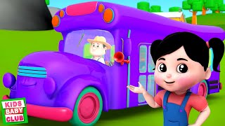 Wheels On The Bus Go Round And Round + More Nursery Rhymes