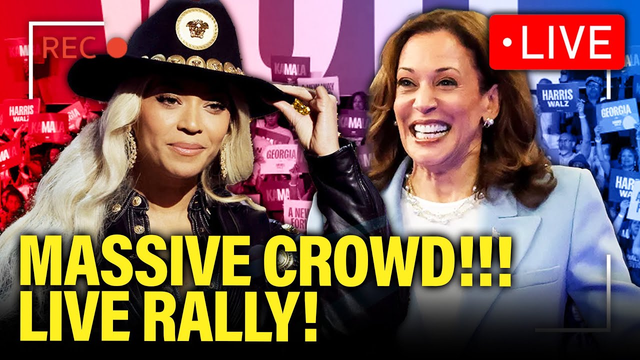 LIVE: Kamala and Beyoncé Hold BIGGEST RALLY YET in TEXAS