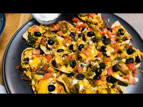 Grilled Chicken Super Bowl Nachos For the Win!!