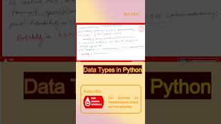 Data Types in Python #computerengineering #shorts  #python #pythonprogramming #pythonforbeginner