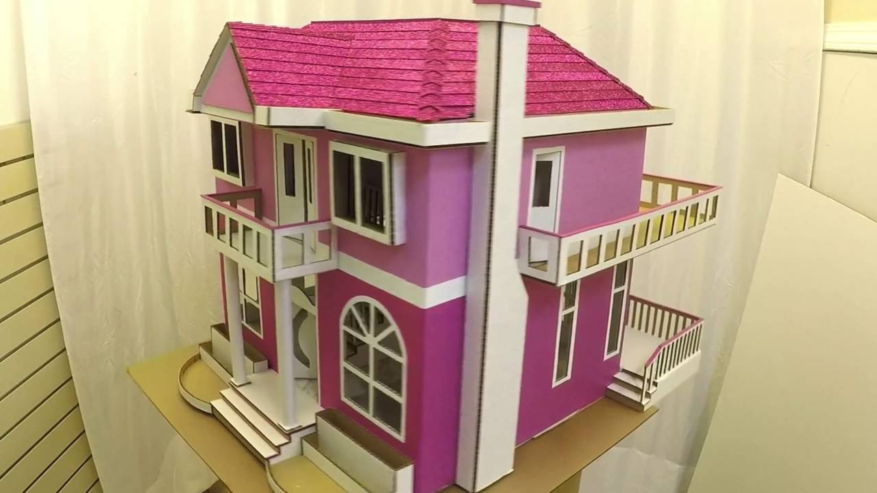 how to make a barbie house out of cardboard boxes