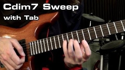 Diminished 7th Sweep Arpeggio with Tab - Dan Mumm - Free Lesson