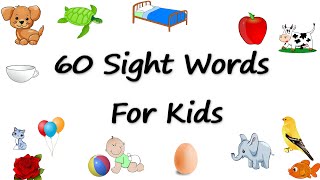 60 Sight Words For Preschoolers