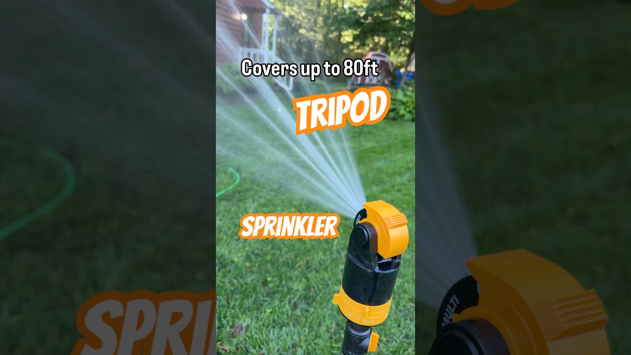 This Tripod Sprinkler Covers It All – Melnor 6-Pattern Sprinkler 