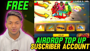 100000000 lakh diamonds top up in Subscriber account by Lokesh gamer/Legendary emote in airdroptopup