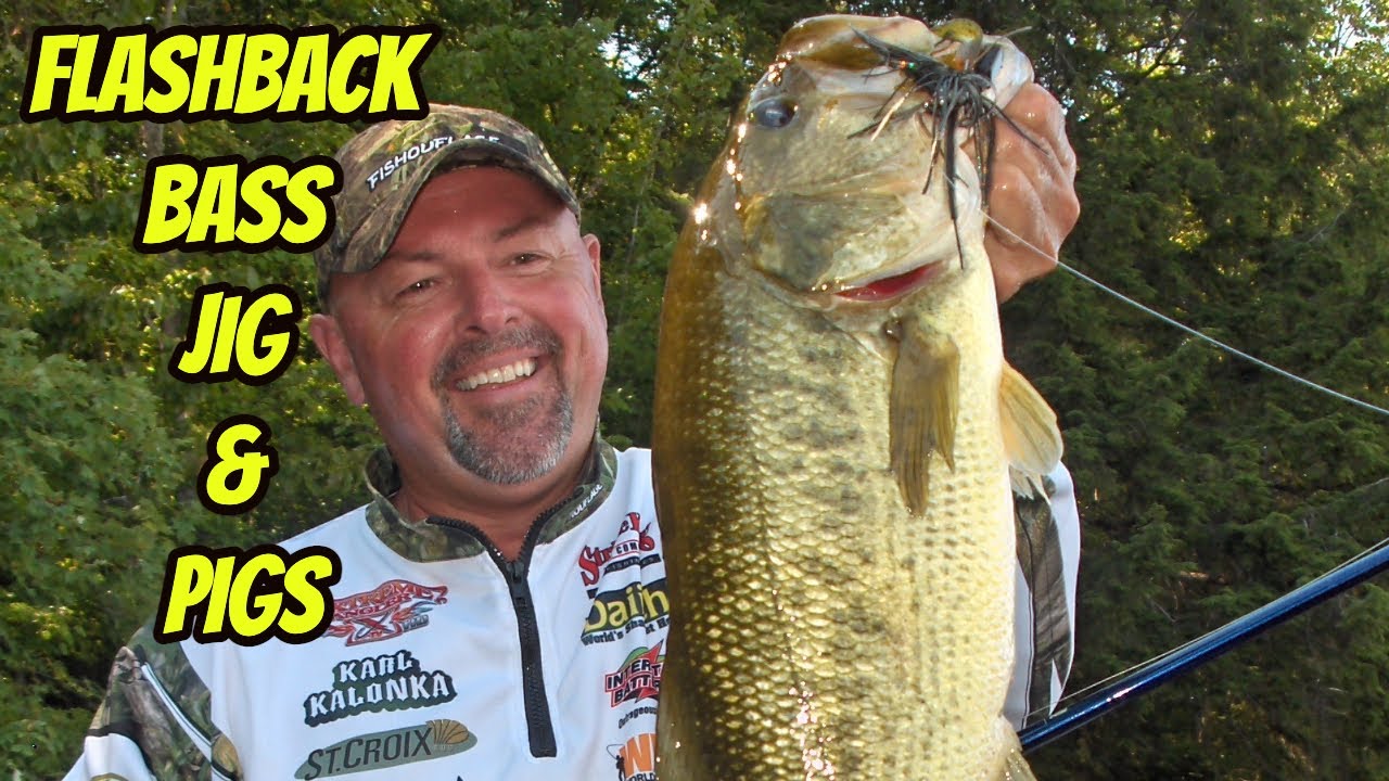 JIG & PIG'S ON THE ROCKS- Flashback largemouth bass with the jig