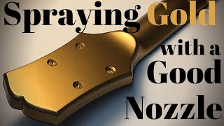 Spraying a Neck Gold Beau Hannam Guitars and Ukuleles