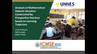 Analysis of Mathematical Didactic Situation Constructed based on LT - presented at 7th ICMSE
