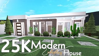 BLOXBURG Modern Roleplay House: 25K Build | NO Gamepass | Speedbuild!