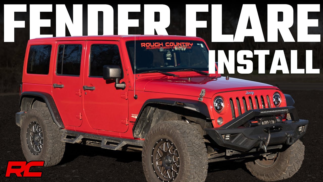 Jeep Wrangler JK LED Fender Flare Install - YouTube