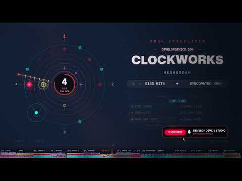 Meshuggah – Clockworks | Every Drum Hit Visualized