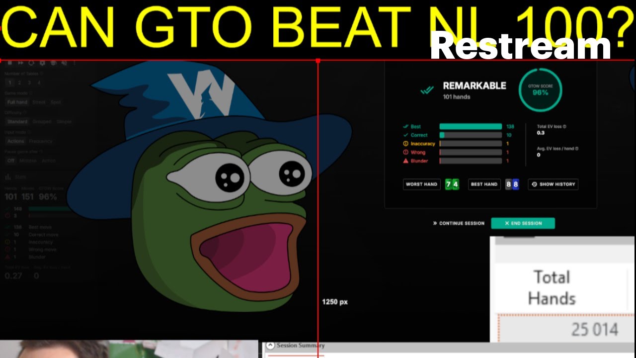 GTO Experiment: Can I beat NL 100 with pure GTO? Episode 1