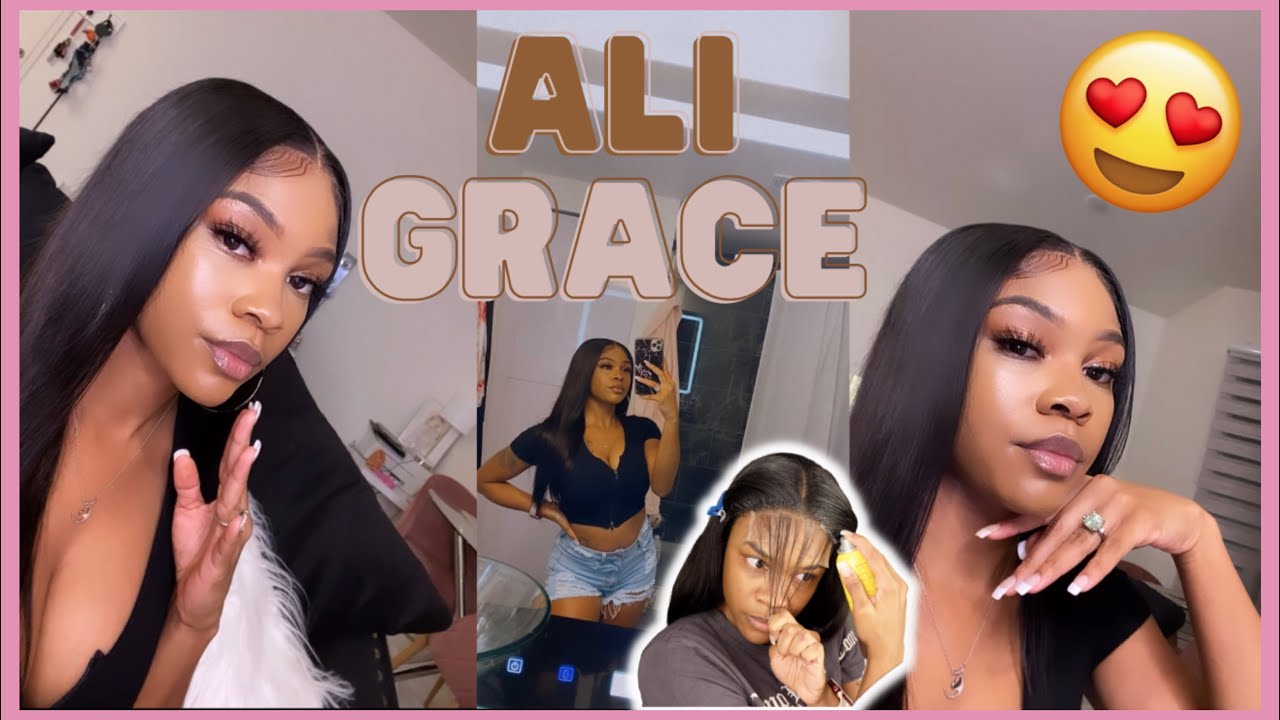 Beginner friendly 5X5 Lace closure ft. Ali Grace Hair review💕 Akeira