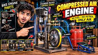 How to Build a Compressed Air Engine at Home | 100% Free Power