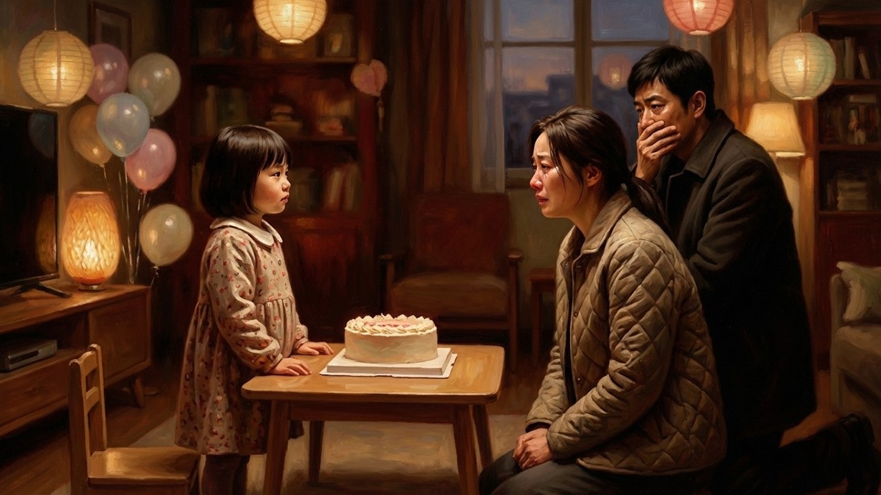 En la fiesta de cumpleaños de mi hija de cinco años, mi esposo le preguntó qué regalo quería....