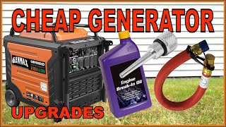 Cheap Generator Upgrades, How To, First Oil Change, Magnetic Dipstick, Oil Drain Hose