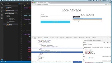 06 PROJECT Save into local storage from HTML Form . JavaScript Learning. Video Course.