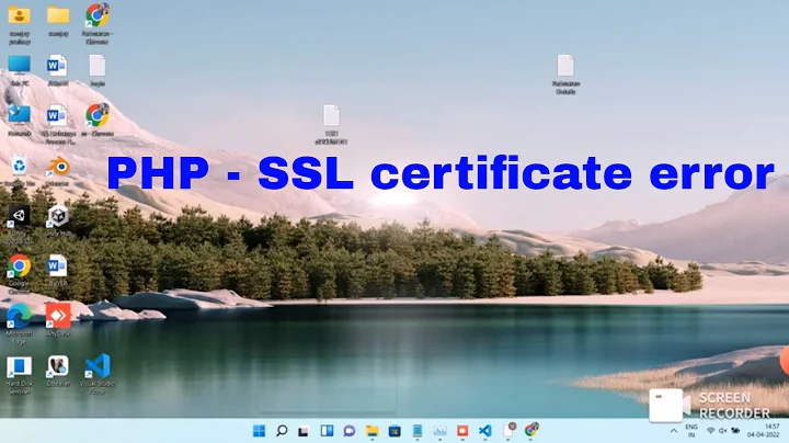 PHP - SSL certificate error: unable to get local issuer certificate