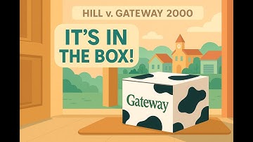 Hill v. Gateway 2000 (1997) - Arbitration Clause #HillvGateway #ArbitrationClause #ConsumerLaw