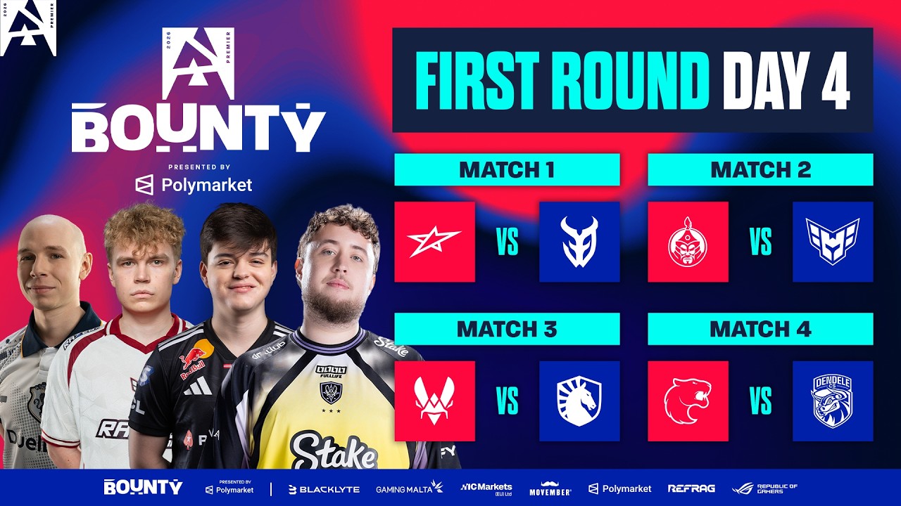 BLAST Bounty S2, Day 4 - magic vs 3DMAX, MongolZ vs HEROIC, Vitality vs Liquid, FURIA vs DENDELE