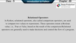 Chapter-20 Topic-15 Operators