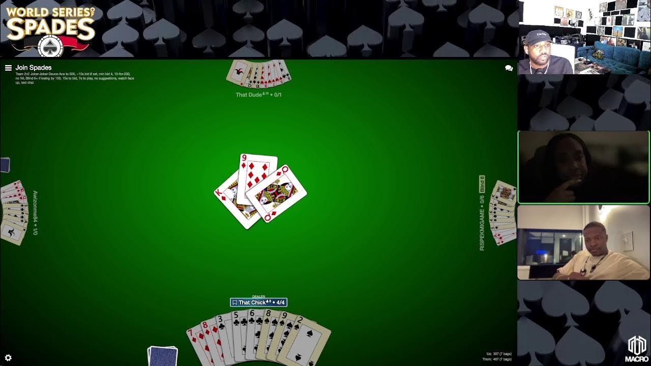 World Series of Spades Online Tournament Prime Time Spades YouTube