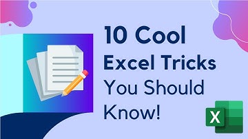 10 Amazing Excel Tricks You Should Know(Less Known)