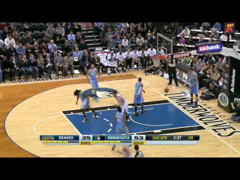 Denver Nuggets Vs Minnesota Timberwolves February 12 2014 NBA 2013 14 Season