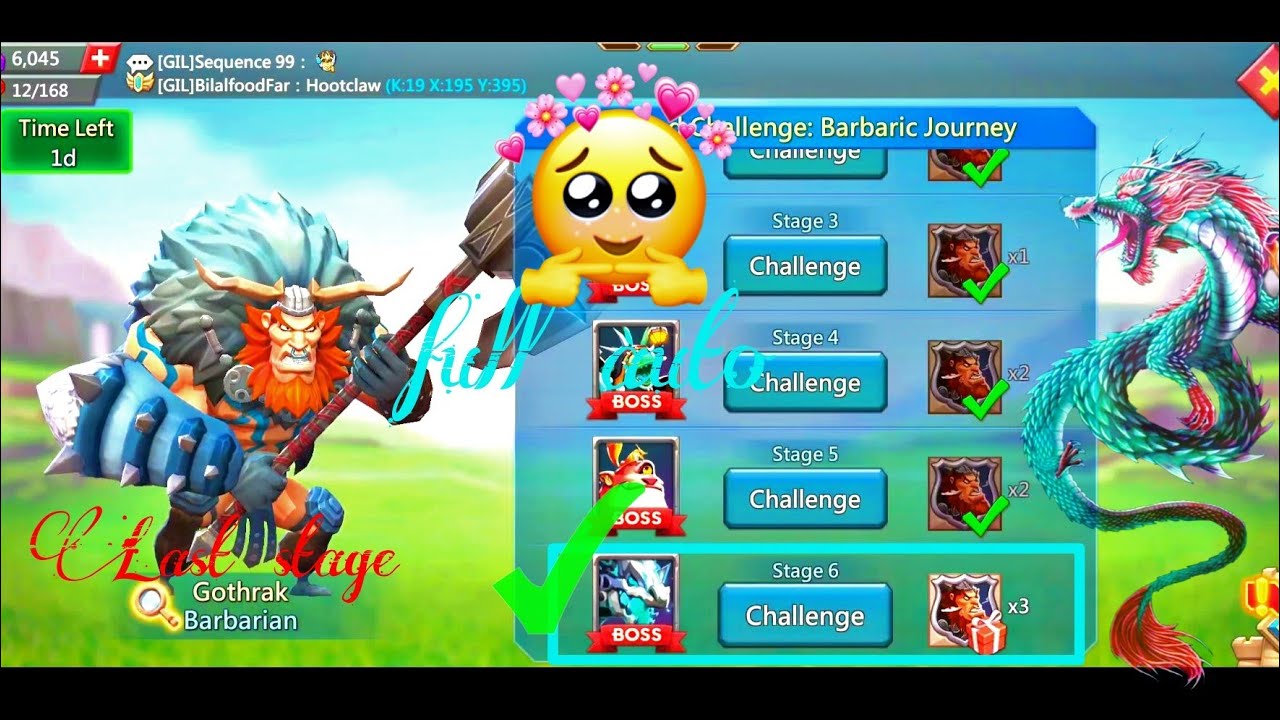 barbaric journey stage 6 | lords mobile| full auto 😅😅💗💘💘☺️