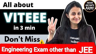 All about VITEEE 2022| NOT sponsored| Engineering Exam other than JEE you can APPLY | NEHA AGRAWAL