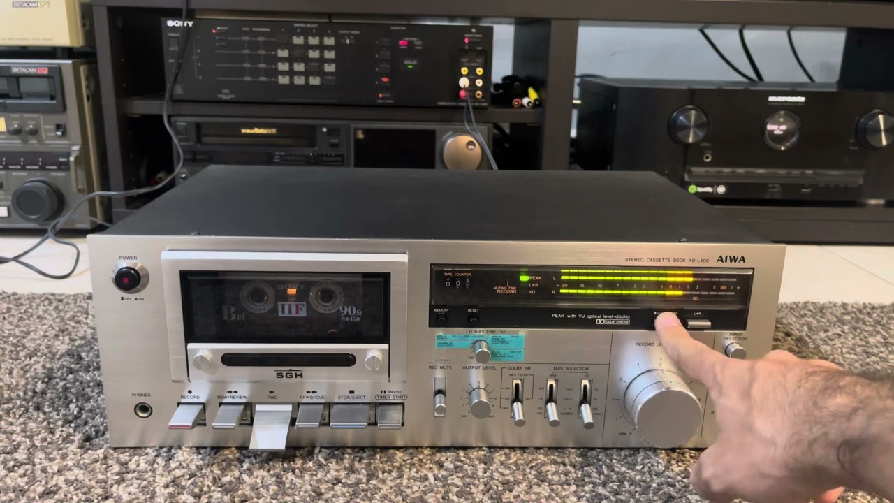 希少 AIWA アイワ AD-7500 カセットデッキ 昭和 レトロ 現状品 希少