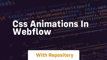 css animations in webflow
