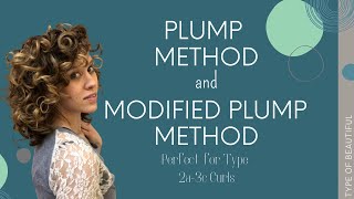 Plump Method for Curls | Great Wash Day Method for Type 2a-3c Curls!