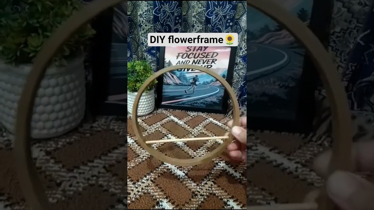 simple materials into a beautiful frame