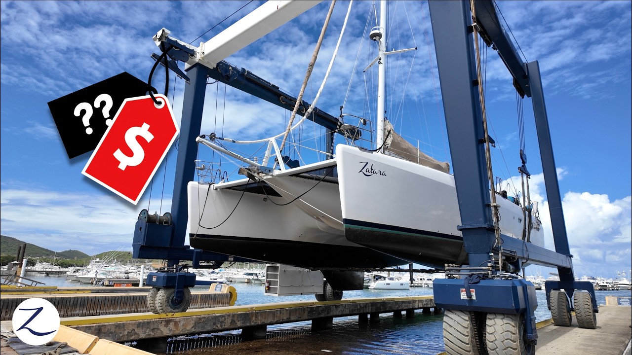 ⁣The REAL Cost to Haul Out our Catamaran (2 days on the Hard)