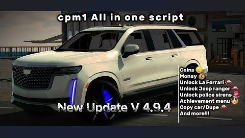 CAR PARKIING MULTIPLAYER 1 ALL IN ONE SCRIPT | NEW UPDATE | VERSION 4.9.4 | USING GAMEGUARDIAN