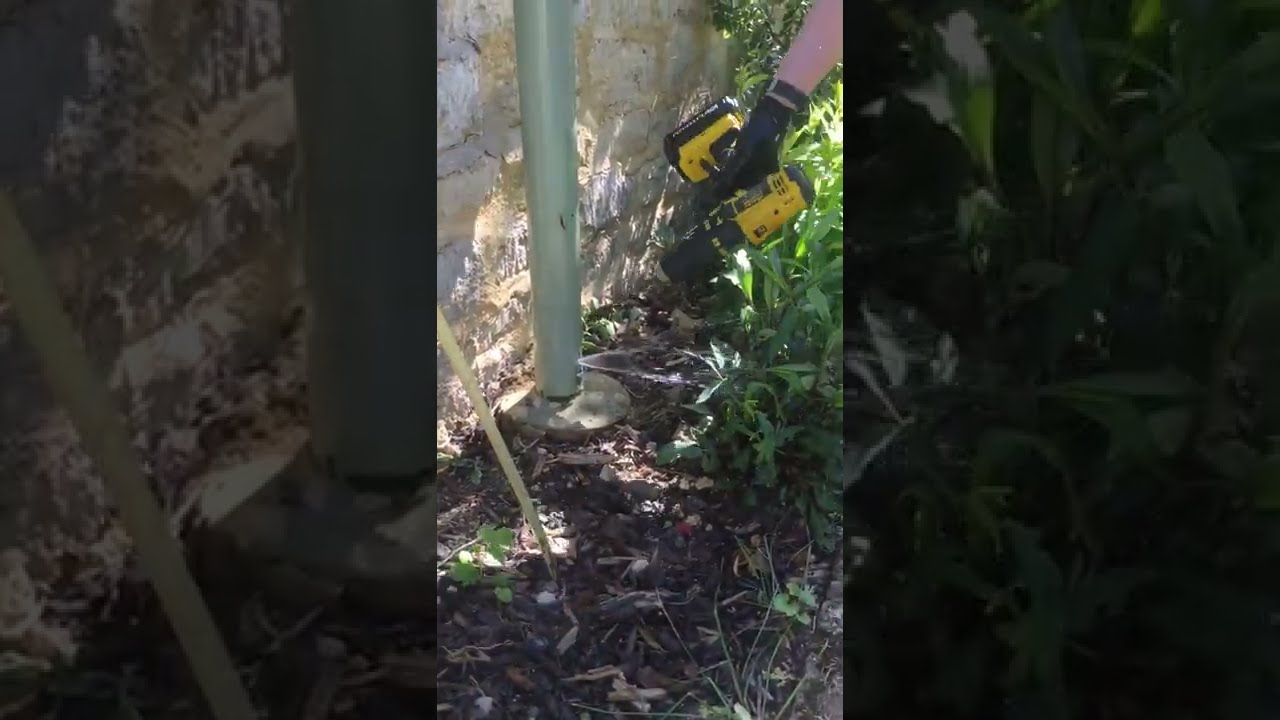 How to release a blocked down pipe. The easy way. . #shorts #drill. #howto