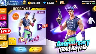 FREE FIRE 7TH ANNIVERSARY SPECIAL GOLD ROYALE | FREE FIRE IN TELUGU