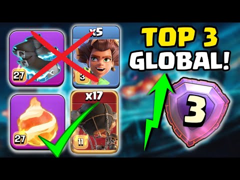 I Reached Top 3 Global Using this Fireball Rocketloon Army! | Live Legend Attacks (Clash of Clans)