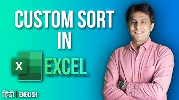 10.4 Custom Sorting in Excel | Excel tutorial for Beginner 2022 | Hindi - English by Pavan Lalwani