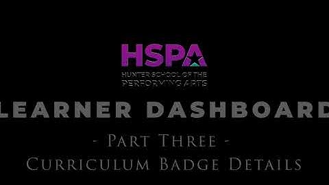 hspa learner dashboard full video tour 1440p